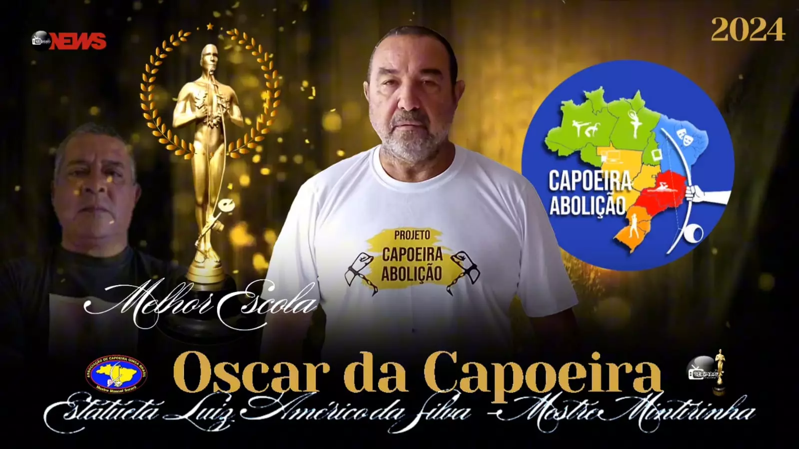 Centro Cultural de Capoeira Abolição é indicado ao 'Oscar da Capoeira 2024'